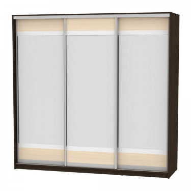 Шкаф-купе Аларти B-220х235х60-3Венге-ДМ-D10D10D10