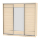 Шкаф-купе Аларти B-220х235х60-3ДМ-D7D8D7