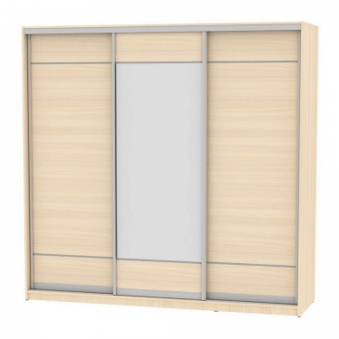 Шкаф-купе Аларти B-220х235х60-3ДМ-D7D8D7