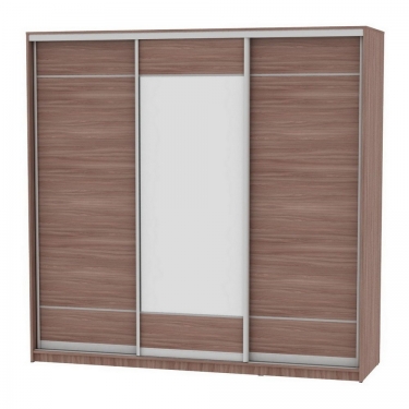 Шкаф-купе Аларти B-220х235х60-3ЯШТ-D7D8D7