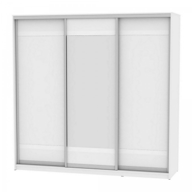 Шкаф-купе Аларти B-220х235х60-3Белый-D9D10D9