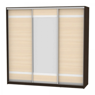 Шкаф-купе Аларти B-220х235х60-3Венге-ДМ-D9D10D9