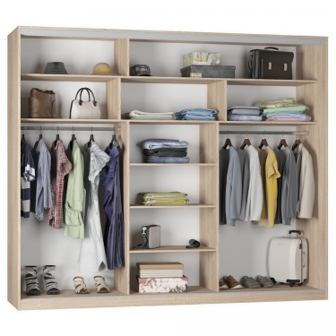 Шкаф-купе Аларти B-220х270х60-1ЯАТ-D9D9D9