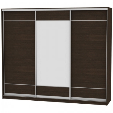 Шкаф-купе Аларти B-220х270х60-1Венге-D7D8D7