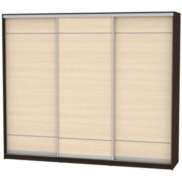 Шкаф-купе Аларти B-220х270х60-2Венге-ДМ-D7D7D7