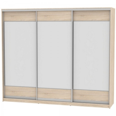 Шкаф-купе Аларти B-220х270х60-3ДСС-D8D8D8