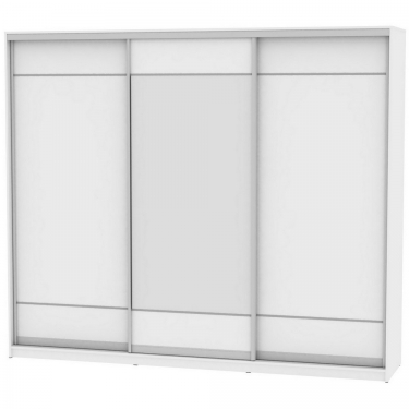 Шкаф-купе Аларти B-220х270х60-3Белый-D7D8D7