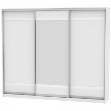 Шкаф-купе Аларти B-220х270х60-3Белый-D9D10D9