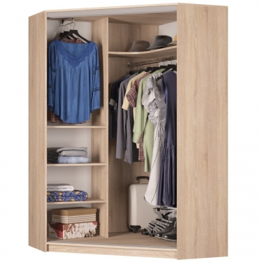 Шкаф-купе Аларти YA-198х1250-3ДСС-Белый-D3D3