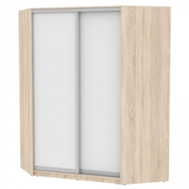 Шкаф-купе Аларти YA-198х1400-568-1ДСС-Белый-D6D6