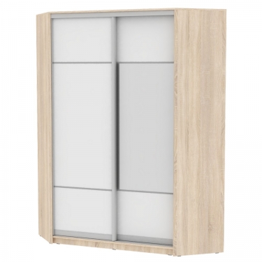 Шкаф-купе Аларти YA-198х1250-4ДСС-Белый-D4D3