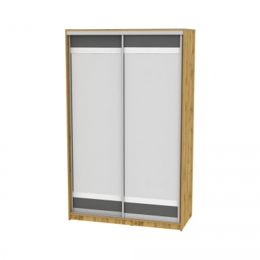 Шкаф-купе Аларти B-230х135х60-1ДВ-Графит-D10D10