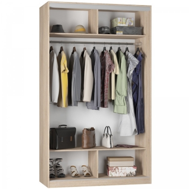 Шкаф-купе Аларти B-230х135х60-3Графит-D7D8