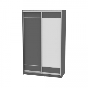 Шкаф-купе Аларти B-230х135х60-3Графит-D7D8