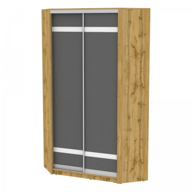 Шкаф-купе Аларти БеллаH92300х1153х1153ДВ-Графит-D9D9