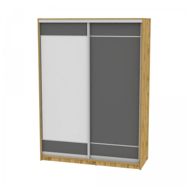 Шкаф-купе Аларти B-230х160х60-1ДВ-Графит-D7D8