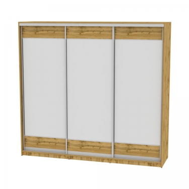 Шкаф-купе Аларти B-220х235х60-3ДВ-D8D8D8