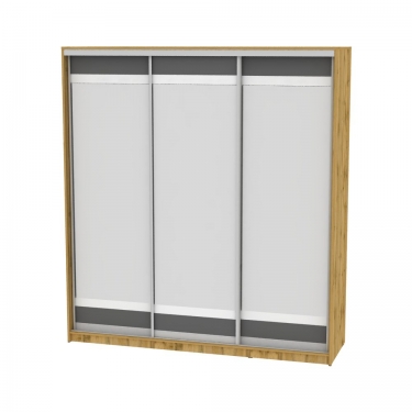 Шкаф-купе Аларти B-230х200х60-2ДВ-Графит-D10D10D10