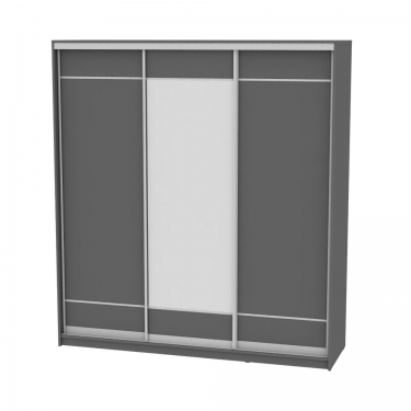Шкаф-купе Аларти B-220х200х60-3Графит-D7D8D7
