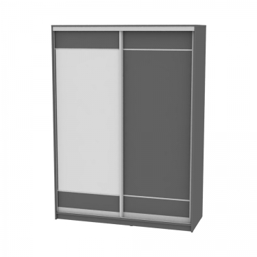Шкаф-купе Аларти B-220х160х60-1Графит-D7D8