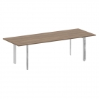 Стол переговорный на П-образном м/к Рива ONIX DIRECT LUX M-O.MP-PRG-25 Тиквуд темный