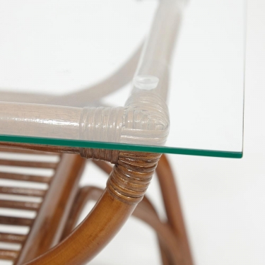 Столик кофейный Tetchair VENICE 53x46x45 см, coco brown коричневый кокос