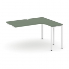 Стол-приставка к опорной тумбе/шкафу правый Рива CONCEPT CN.OSAPR-005R Дуб Винченцо Белый