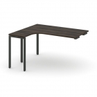 Стол-приставка к опорной тумбе/шкафу левый Рива CONCEPT CN.OSAPR-006L Дуб Мали Черный