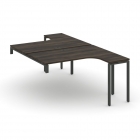 Рабочая станция-надставка на опорные тумбы Рива CONCEPT CN.DSAN-004 Дуб Мали Антрацит