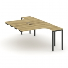 Рабочая станция-приставка к опорным тумбам Рива CONCEPT CN.DSAPR-001 Дуб Винченцо Черный