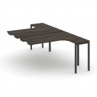 Рабочая станция-приставка к опорным тумбам Рива CONCEPT CN.DSAPR-001 Дуб Мали Черный