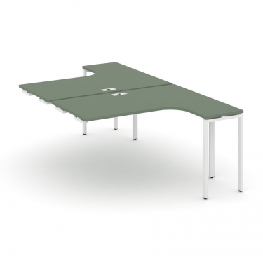 Рабочая станция-приставка к опорным тумбам Рива CONCEPT CN.DSAPR-002 Сандал Янтарный Белый