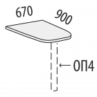 Приставка без опоры Витра Лидер 84.04 БО Дуб Кронберг