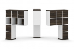 Надставка на стол высокая односторонняя + задняя стенка 8 шт. + блок с 2-мя ящиками 2 шт. + распашной фасад 3 шт. Рива CONCEPT CN.ONV-006 Дуб Мали