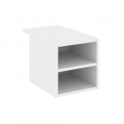 Тумба подвесная с двумя открытыми нишами Рива CONCEPT CN.PTO-002 Белая