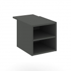 Тумба подвесная с ящиком и нишей Рива CONCEPT CN.PT-005 B/W Сандал Янтарный Антрацит