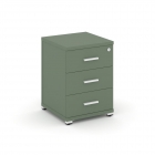 Тумба опорная/приставная с 3-мя ящиками Рива CONCEPT CN.TUO-001 B/W Кобо Черный