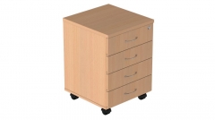 Тумба подкатная с замком Альтерна Р.Т-4 ЗЦ Дуб Сонома светлый