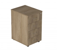 Тумба приставная с замком Альтерна Р.Т-4.1 ЗЦ Серая