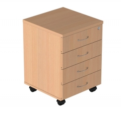 Тумба подкатная с замком Альтерна Р.Т-4 ЗЦ Крафт белый