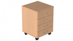 Тумба подкатная Альтерна Р.Т-4 Крафт белый