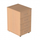 Тумба приставная с замком Альтерна Р.Т-4.1 ЗЦ Крафт белый