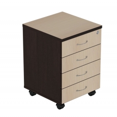 Тумба подкатная с замком Альтерна Р.Т-4 ЗЦ Дуб Молочный