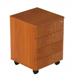 Тумба подкатная с замком Альтерна Р.Т-4 ЗЦ Вишня Оксфорд