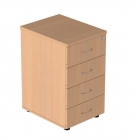 Тумба приставная с замком Альтерна Р.Т-4.1 ЗЦ Бук Бавария