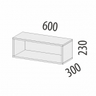 Открытая полка Витра Графит 74.38