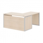 Стол письменный угловой левый Skyland XTEN-QP XQPCT 1415H L Бук Тиара Серый