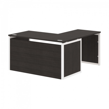 Стол письменный угловой левый Skyland XTEN-QP XQPCT 1415H L Дуб Юкон Белый