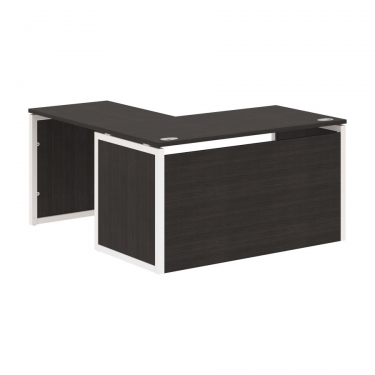 Стол письменный угловой правый Skyland XTEN-QP XQPCT 1415H R Дуб Юкон Белый