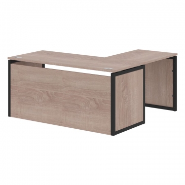 Стол письменный угловой левый Skyland XTEN-QP XQPCT 1615H L Дуб Сонома Антрацит